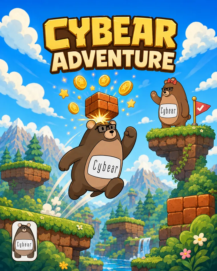 Cybear Adventure - il platform game di Cybear
